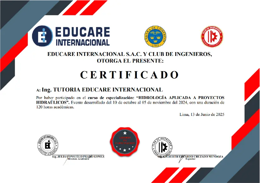 Certificado del Curso
