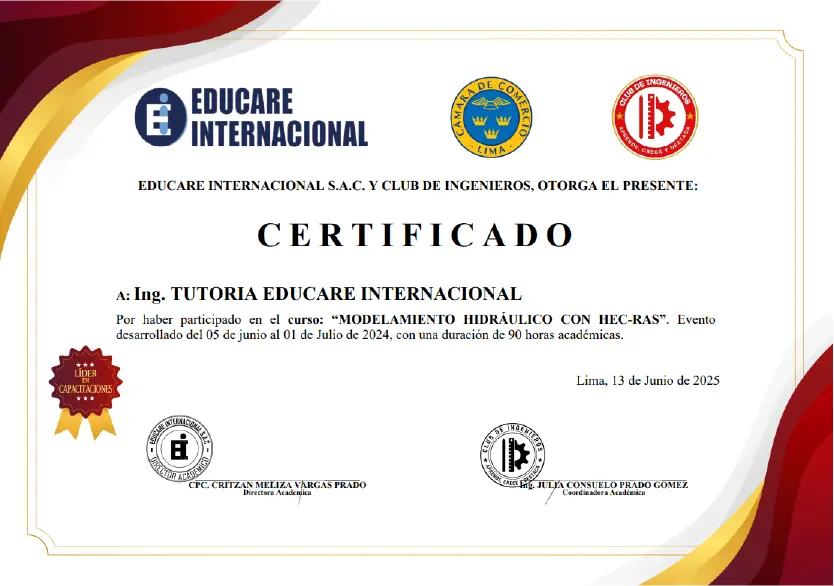 Certificado del Curso